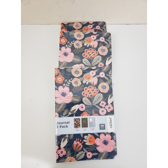 Caliber Journal 3 Pack Blank Lined Dotted Pages 8.5x 5.5 Pages 40 each Lot of 3 - Picture 2 of 4